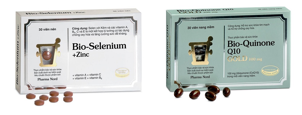 Sản phẩm Bio-Selenium+Zinc và Bio-Quinone Q10 Gold 100 mg