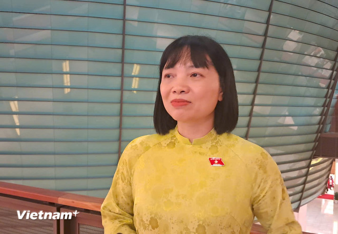 Đại biểu Quốc hội: Nhất thể hoá đã đáp ứng yêu cầu thực tiễn trong giai đoạn rất mới Đại biểu Quốc hội Nguyễn Thị Việt Nga, Đoàn đại biểu Quốc hội thành phố Hải Phòng. (Ảnh: Hùng Võ/Vietnam+)