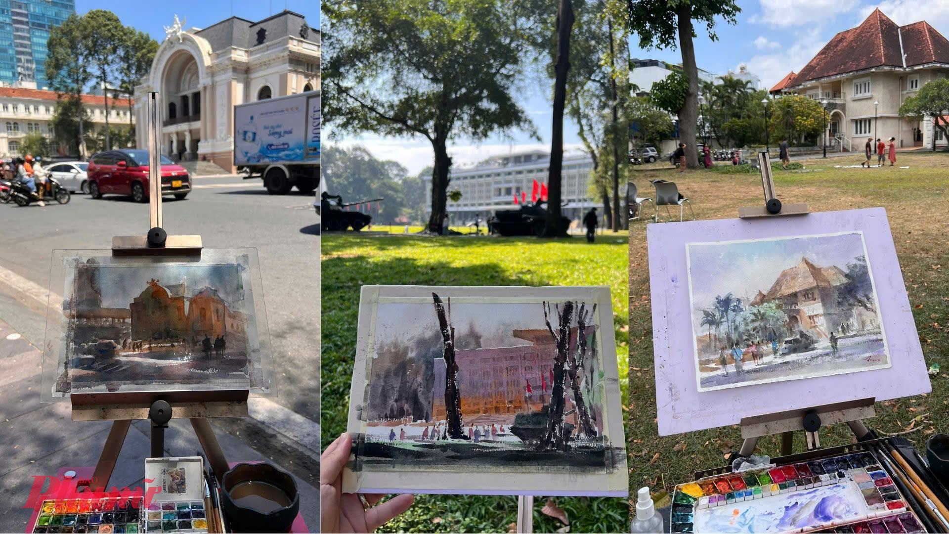 Người trẻ vẽ TPHCM bằng ký họa đô thị Các công trình tại TPHCM được người trẻ ghi lại bằng những góc nhìn ký họa của mình