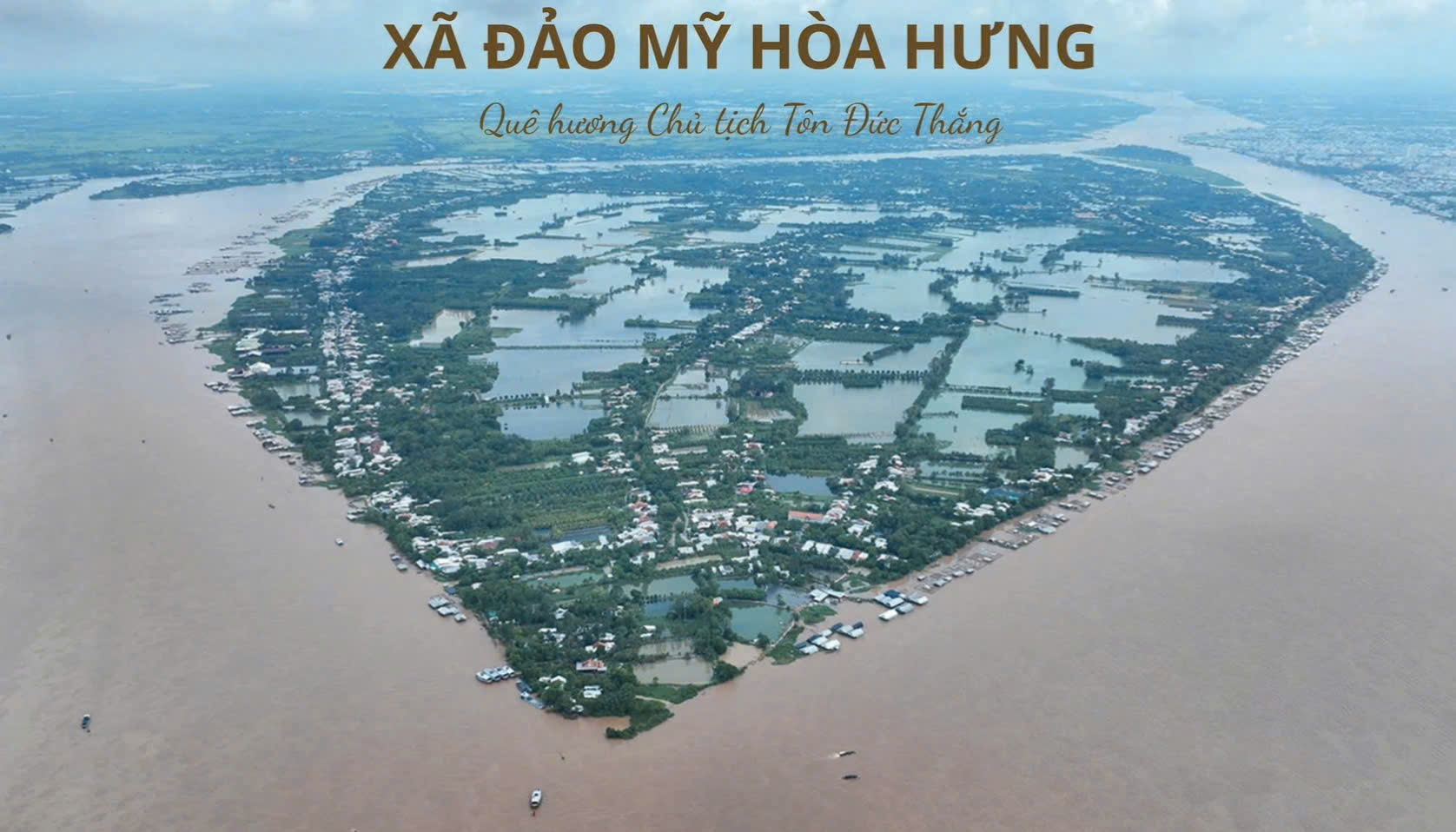 Xã Mỹ Hòa Hưng được công nhận là xã đảo thứ 2 của tỉnh An Giang - Ảnh Xã Mỹ Hòa Hưng