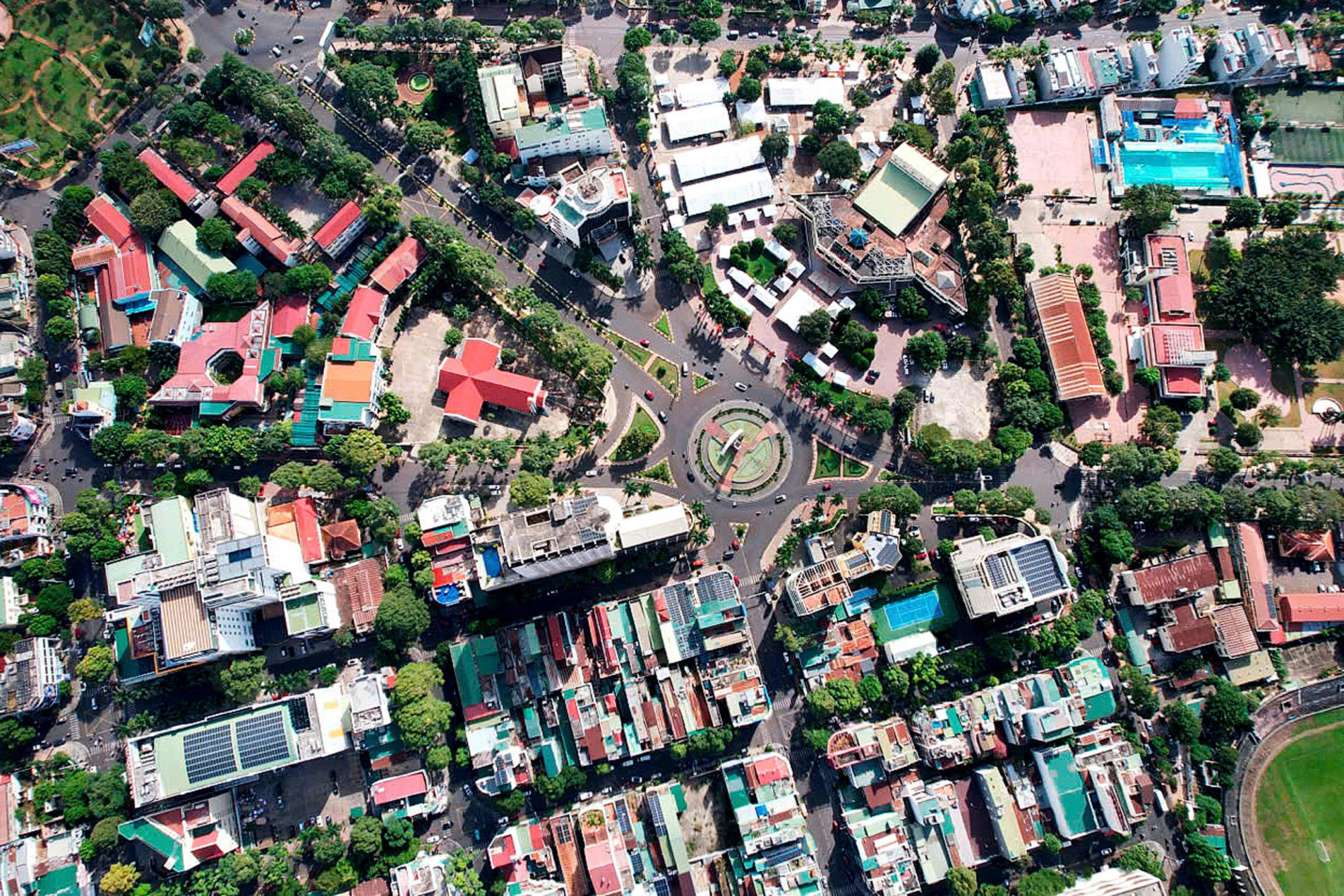 Trung tâm hành chính tỉnh Đắk Lắk sau sắp xếp đặt tại phường Buôn Ma Thuột - ảnh: C.N.