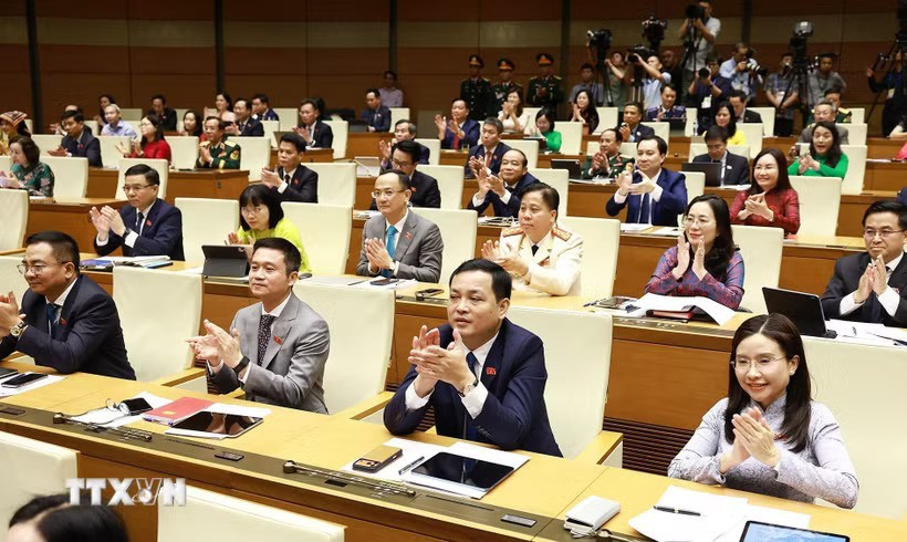 Kỳ họp thứ nhất, khóa XVI. (Ảnh: TTXVN)