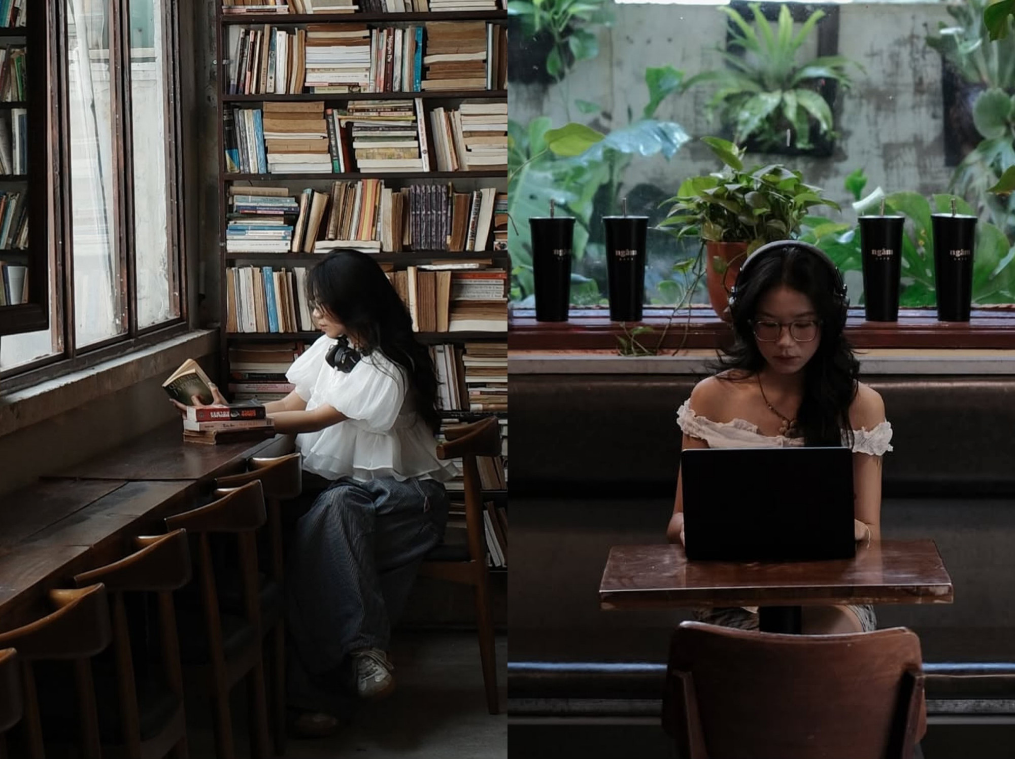 Ngâm Cafe (193/19 Nam Kỳ Khởi Nghĩa) là một trong những quán cà phê mở xuyên đêm được nhiều bạn trẻ và dân làm việc khuya tìm đến. Quán gây ấn tượng với không gian mang phong cách trầm, tối giản, sử dụng ánh sáng vàng dịu tạo cảm giác thư giãn và dễ tập trung. Bên trong được bố trí nhiều khu vực ngồi linh hoạt, từ bàn nhỏ cho khách đi một mình đến bàn dài phù hợp học nhóm, kèm theo wifi ổn định và ổ cắm điện đầy đủ. Mức giá đồ uống dao động khoảng 55.000-80.000 đồng, kèm theo các món bánh ngọt, phù hợp với sinh viên và freelancer. Menu gồm cà phê truyền thống, cà phê máy, trà sữa, hương vị được đánh giá dễ uống, không quá cầu kỳ nhưng ổn định. Nhờ hoạt động 24/7, Ngâm Cafe trở thành điểm đến quen thuộc của những “cú đêm”, đặc biệt sau 22h khi không gian trở nên yên tĩnh hơn, phù hợp để học bài, làm việc hoặc thư giãn nhẹ nhàng giữa nhịp sống đô thị.