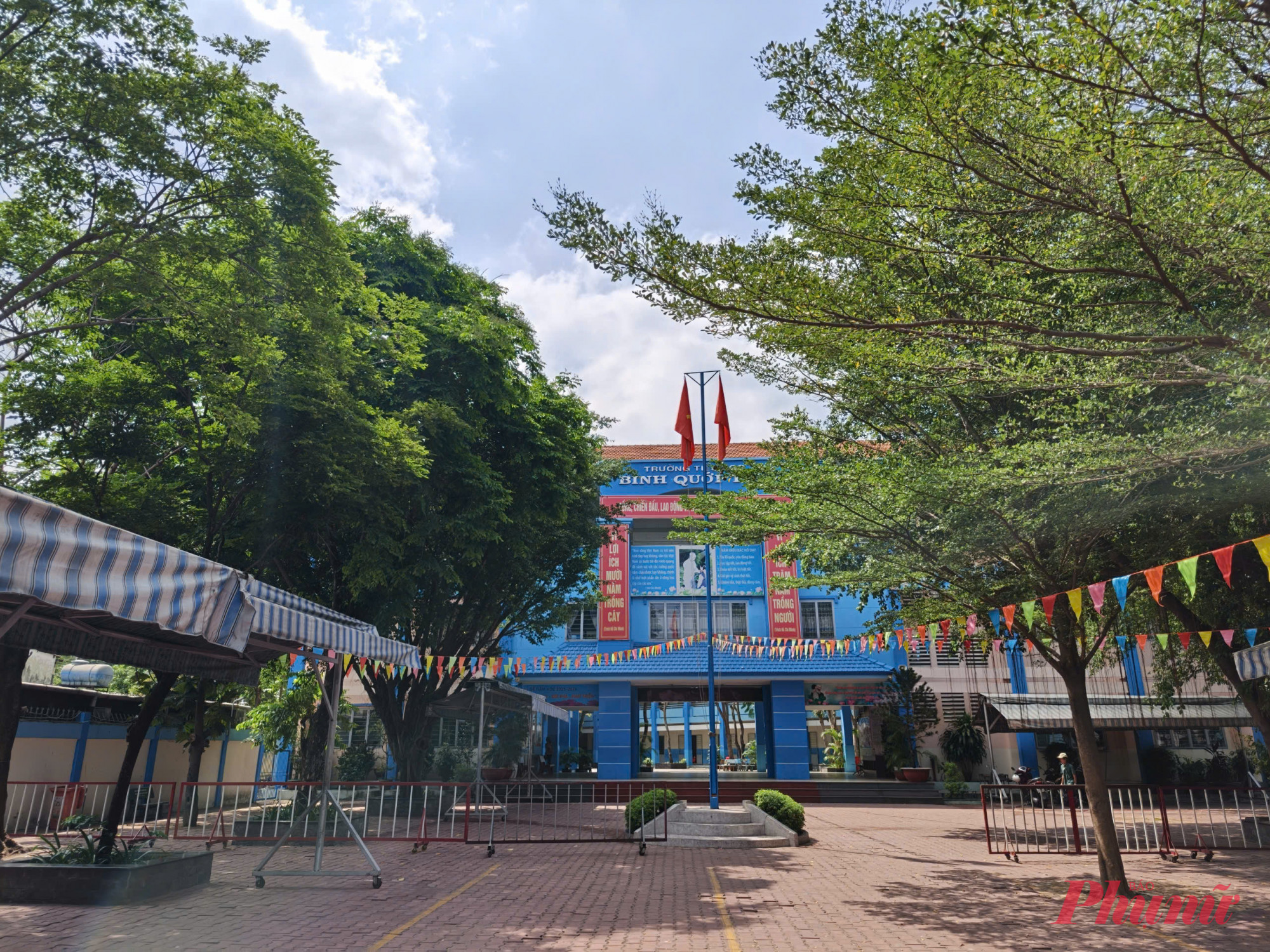 Trường Tiểu học Bình Quới Tây nơi các học sinh theo học. Ảnh: Minh Mẫn