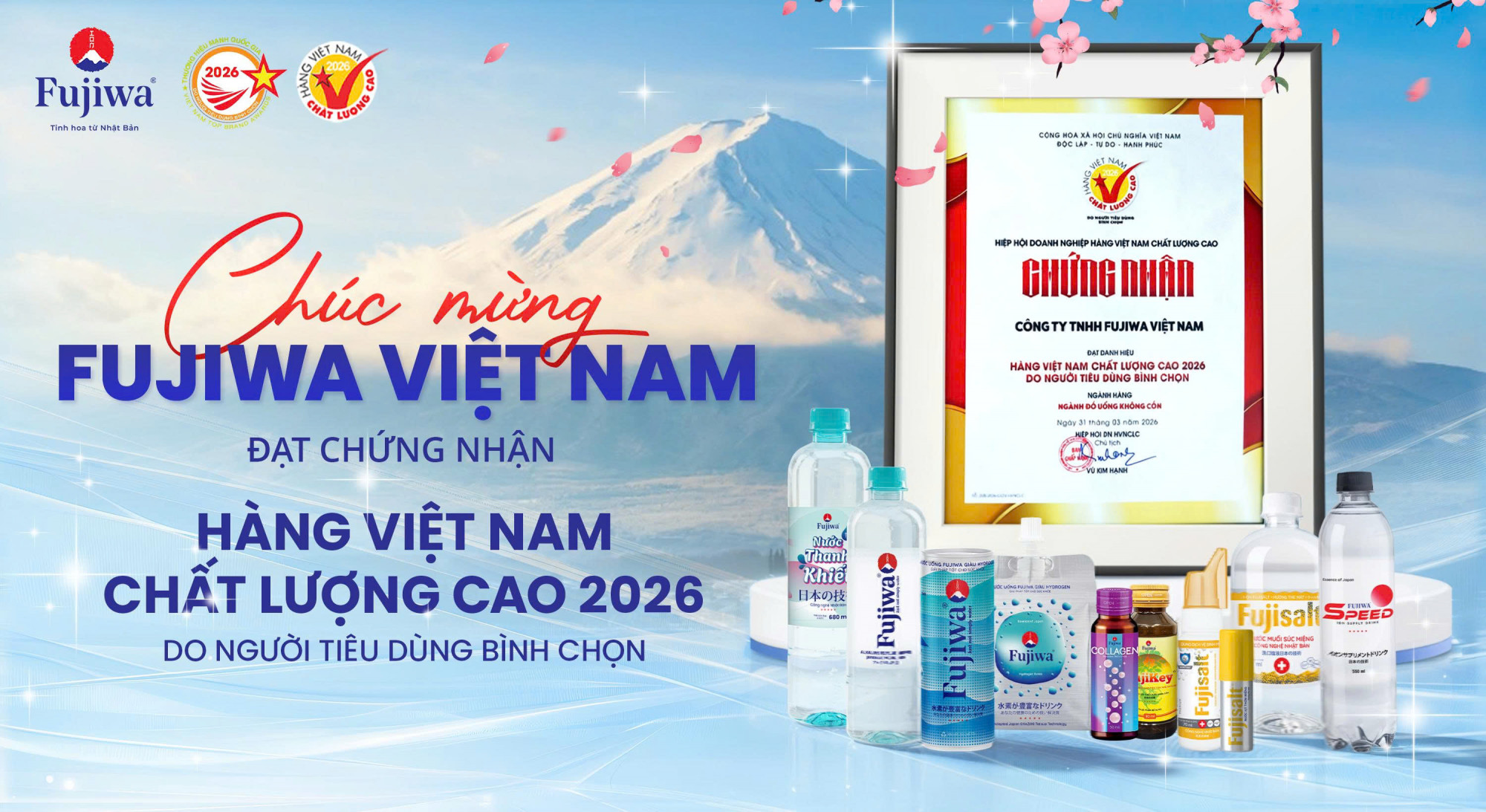 Chứng nhận “Hàng Việt Nam chất lượng cao 2026” là minh chứng cho cam kết về chất lượng chuẩn mực mà bà Ngô Thị Thu Thủy luôn theo đuổi