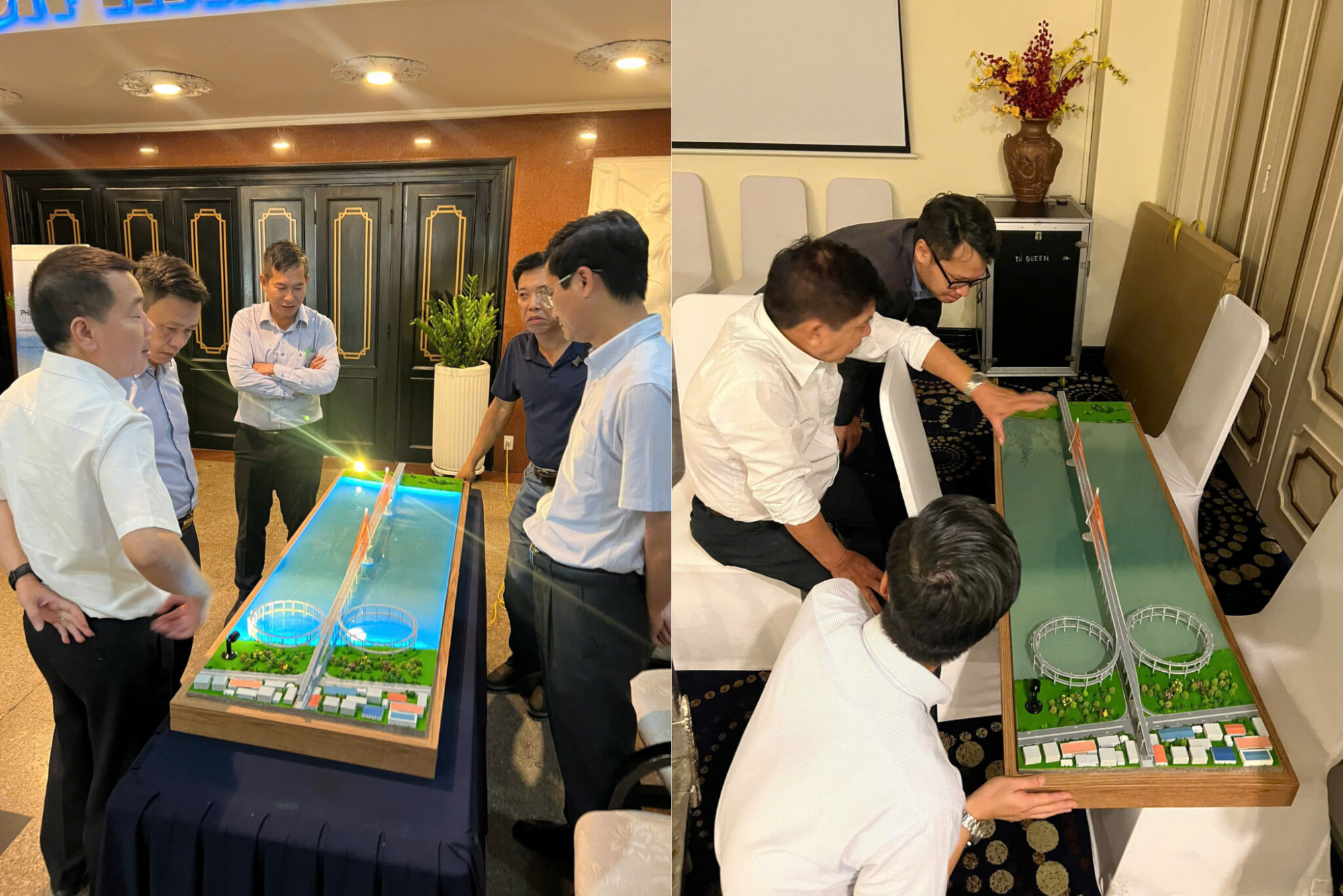 Sa bàn kiến trúc cầu Phú Mỹ 2 - Ảnh: TEDI