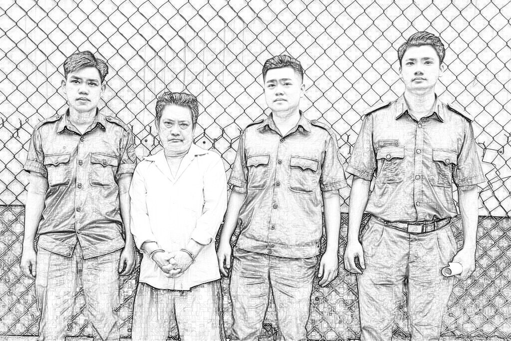 Trần Văn Bình thời điểm bị bắt. Ảnh: CACC