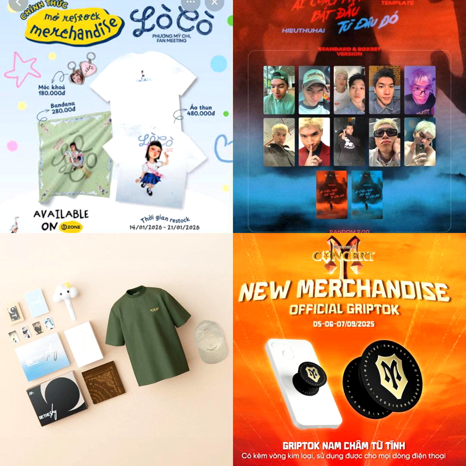 Một số vật phẩm âm nhạc của các nghệ sĩ Việt Nam