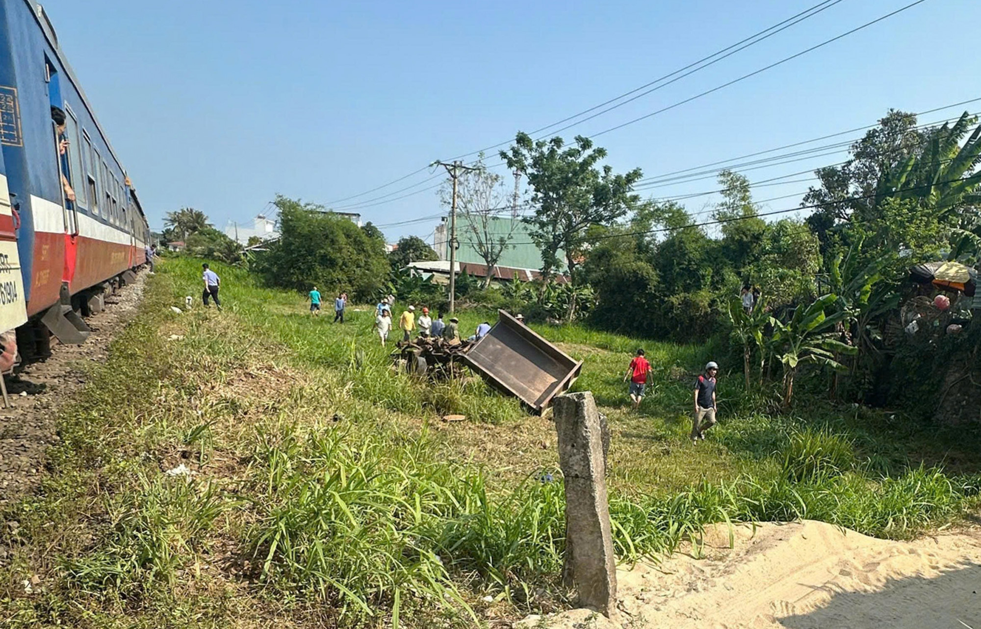 Hiện trường xảy ra vụ tai nạn - ảnh: MXH