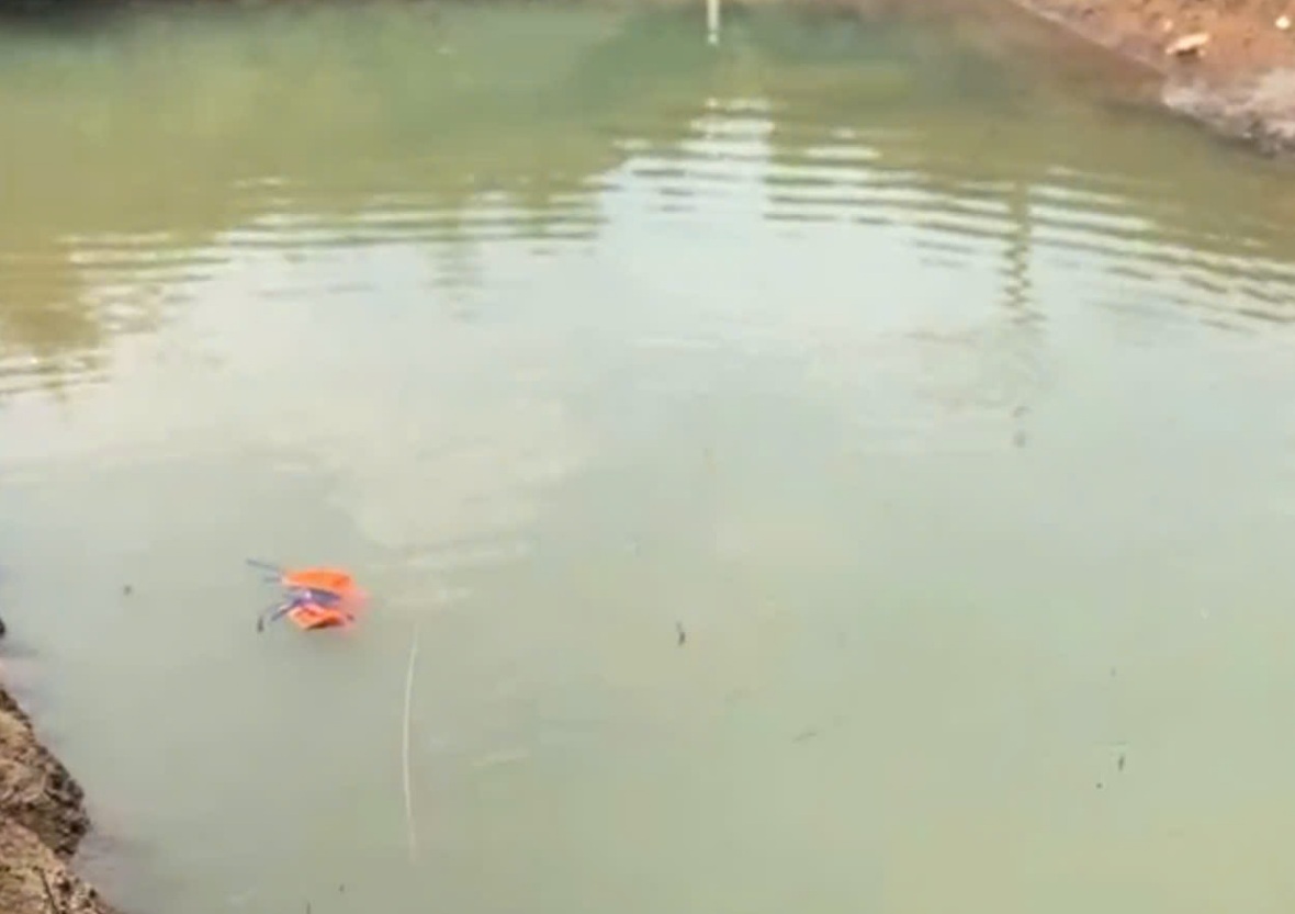 Hiện trường xảy ra vụ đuối nước khiến hai học sinh tử vong - ảnh: MXH