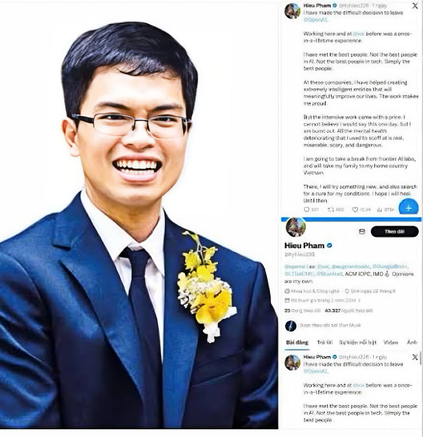 Tiến sĩ Phạm Hy Hiếu thông báo tạm dừng công việc, về Việt Nam vì kiệt sức - Nguồn ảnh: Facebook