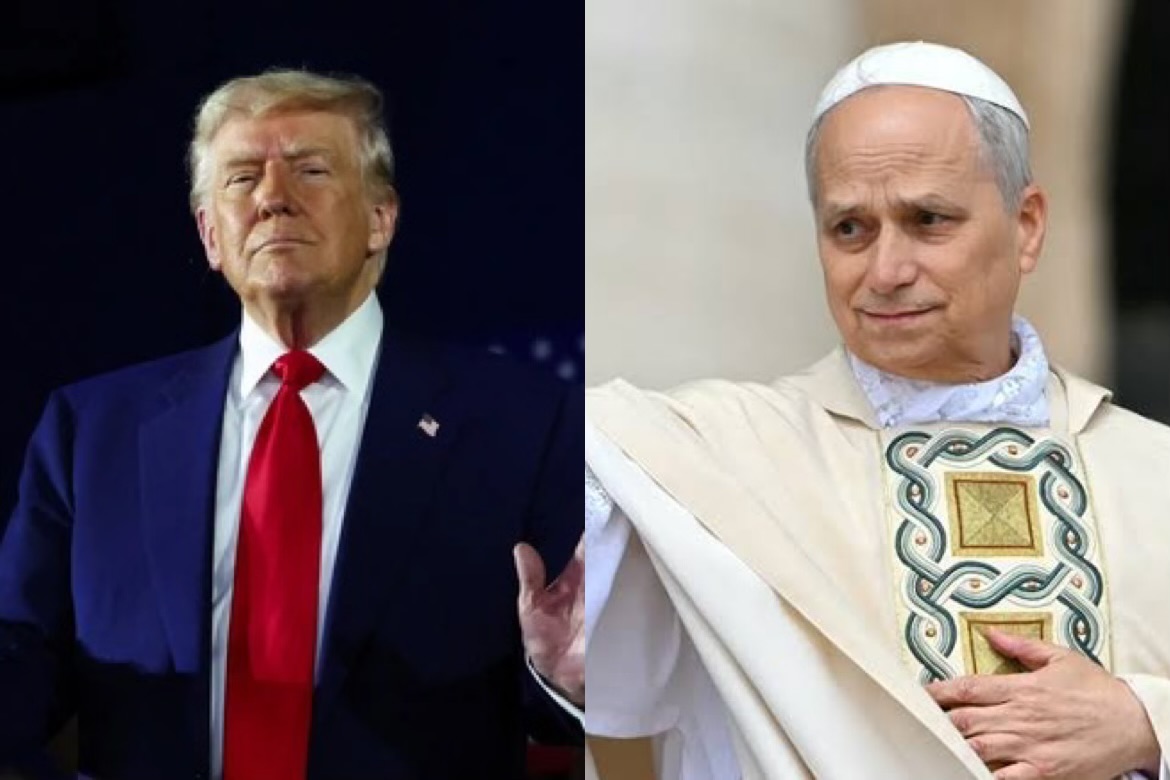 Phát ngôn của ông Trump về Giáo hoàng Leo XIV gây chấn động dư luận - Ảnh: Guardian, NY Post