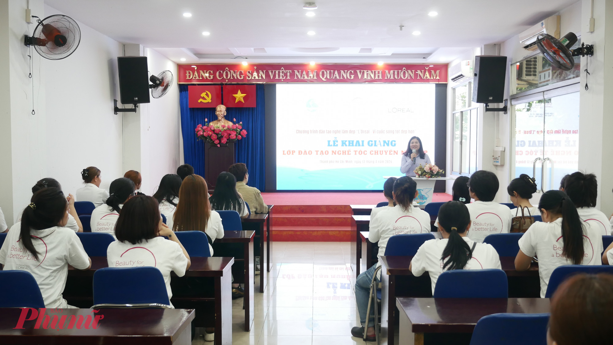 Quang cảnh Lễ khai giảng lớp học - Ảnh: Trang Nguyễn 