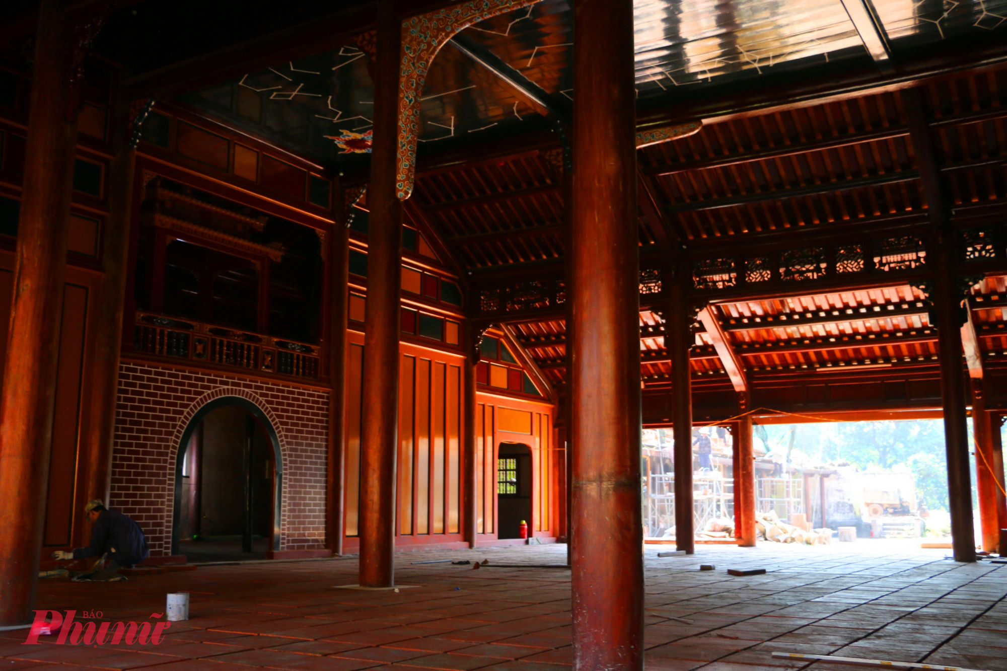 Hiện tại Minh Khiêm đường, công trình này cơ bản đã hoàn thành trùng tu kiến trúc.  