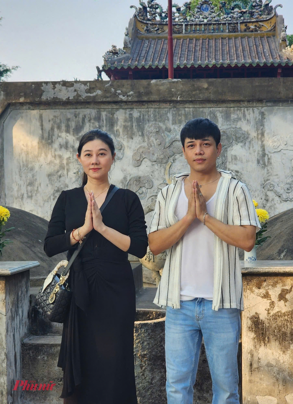 NSND Quế Trân lần đầu kết hợp với nghệ sĩ trẻ Hoàng Hải - Ảnh: Ngọc Vân