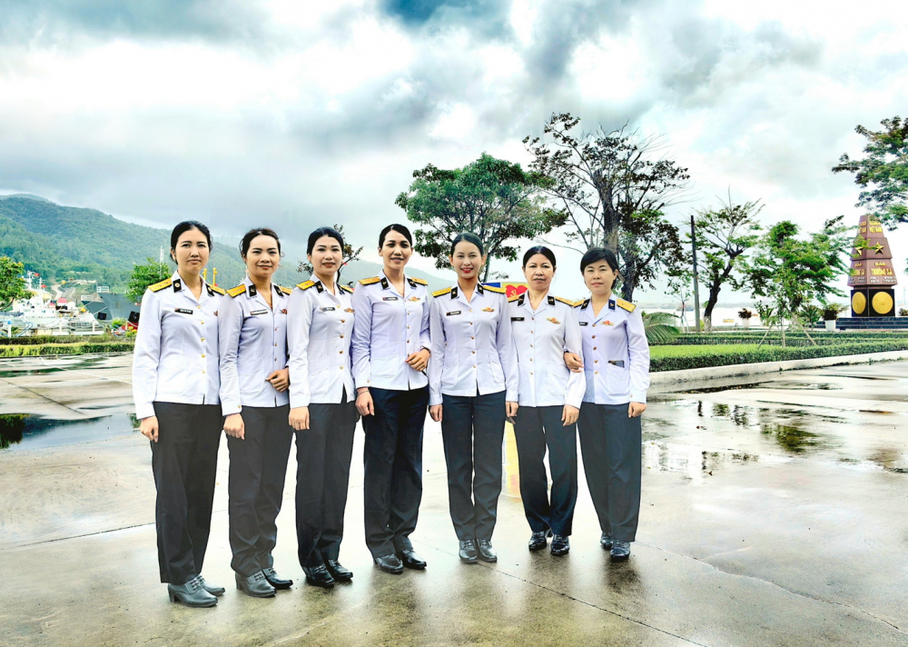 Những “cô bộ đội” của Lữ đoàn 161, Vùng 3 Hải quân - ẢNH: U.N.