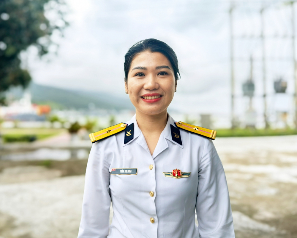 Thiếu tá quân nhân chuyên nghiệp Trần Thị Thoa - ẢNH: U.N.