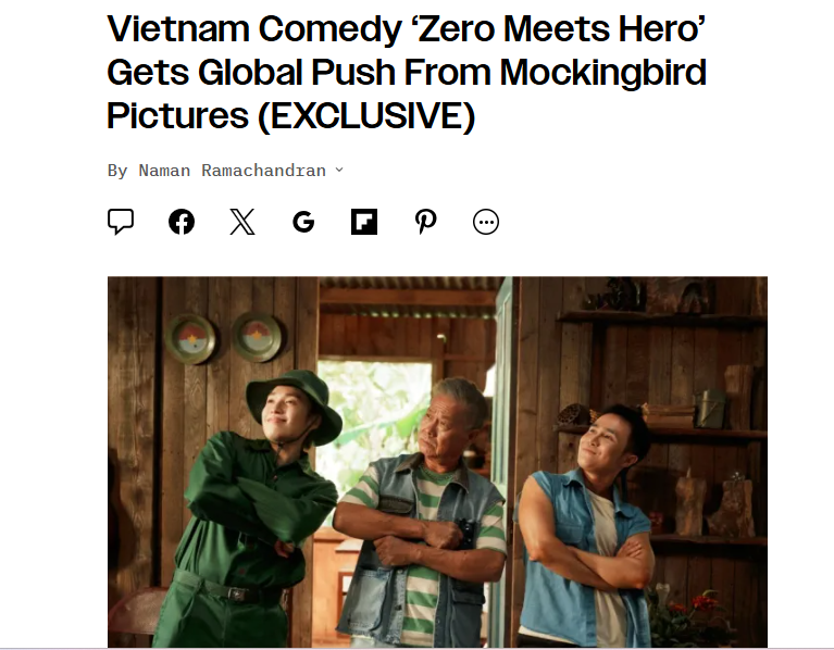 Chú thích ảnh: Hình ảnh phim mới của Huỳnh Lập là Nghỉ hè sợ nghỉ hưu xuất hiện trên báo nước ngoài sớm hơn trong nước (Ảnh: Variety)