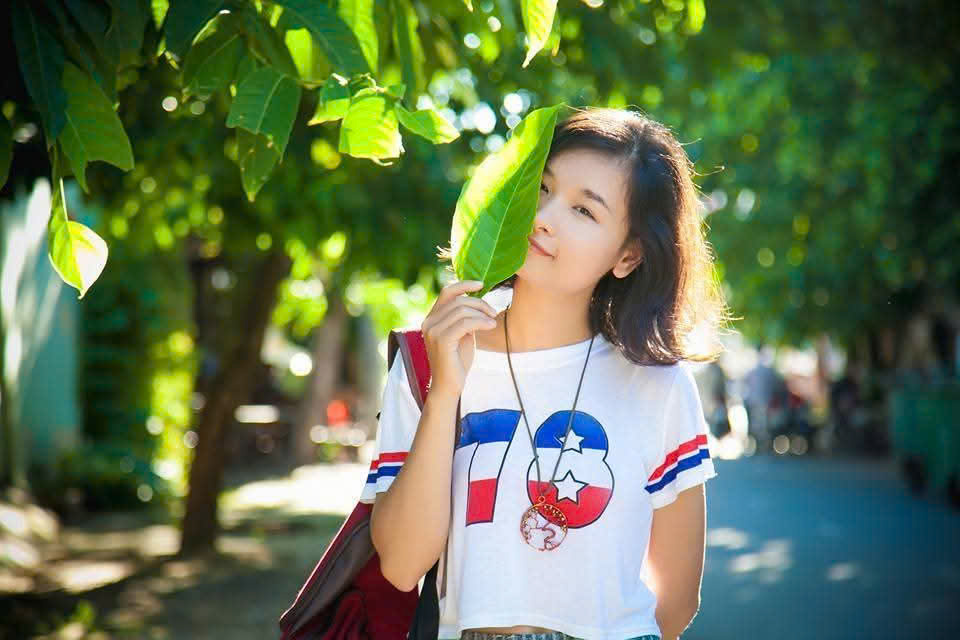 Kim khi 26 tuổi, trong trang phục năng động với áo croptop phong cách thể thao. (Ảnh do nhân vật cung cấp)