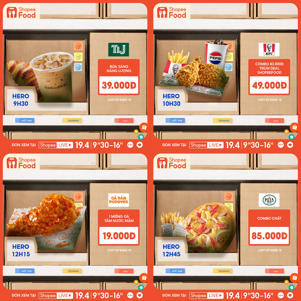 Nhanh tay lưu ngay loạt Trùm Deal hot trong phiên livestream Trùm Deal Lên Live 19/4