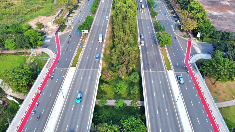 Lượng người đi xe đạp trên đường Mai Chí Thọ tăng là tín hiệu tích cực trong việc xây dựng hệ sinh thái giao thông xanh ở TPHCM