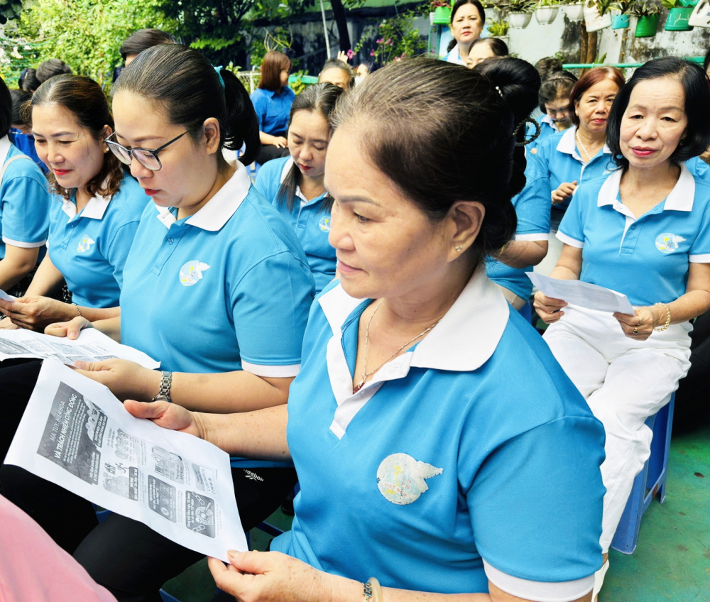 Hội viên phụ nữ phường Bảy Hiền chủ động tìm hiểu về cách nhận diện tệ nạn ma túy, phòng, chống và ngăn ngừa
