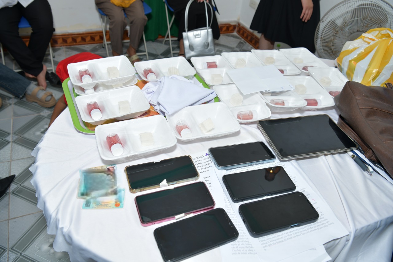 Tang vật cơ quan công an thu giữ- Ảnh: CAQT