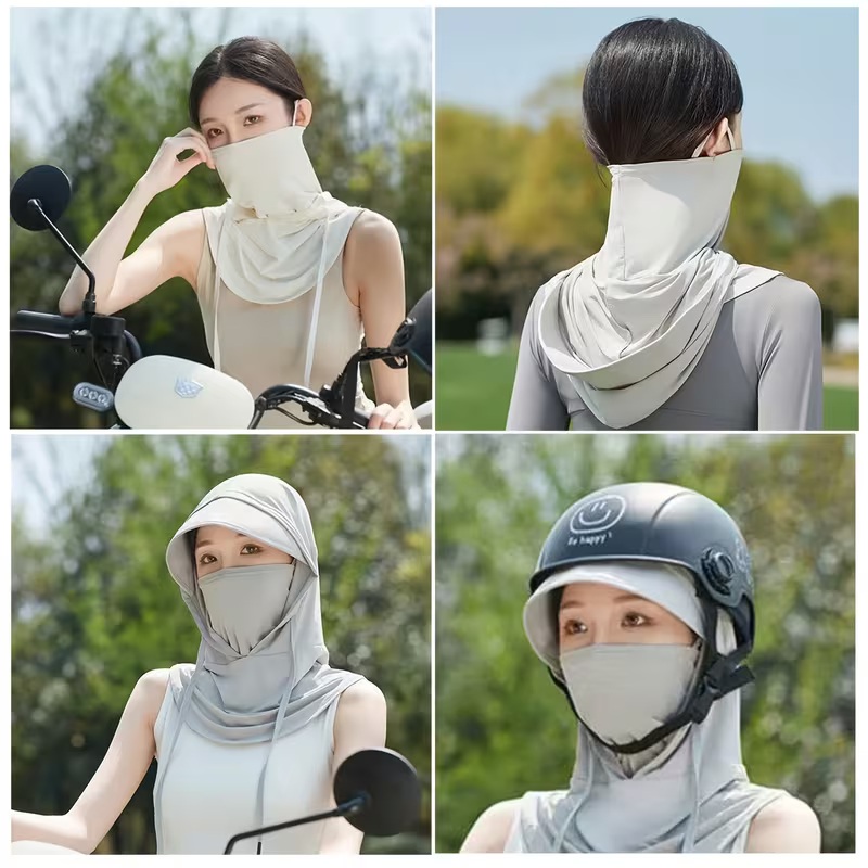 Nếu thường xuyên di chuyển ngoài trời mùa hè, mũ khẩu trang Temu là phụ kiện tiện dụng với thiết kế liền mũ và mặt nạ, che phủ khá toàn diện vùng đầu, mặt và cổ. Sản phẩm dùng vải polyester co giãn, nhẹ, thoáng khí, nhanh khô, phù hợp đi xe, dã ngoại hay vận động ngoài trời. Khả năng chống nắng, cản gió ở mức cơ bản. Kiểu dáng unisex, dễ gấp gọn mang theo, giá khoảng 30.000–80.000 đồng.