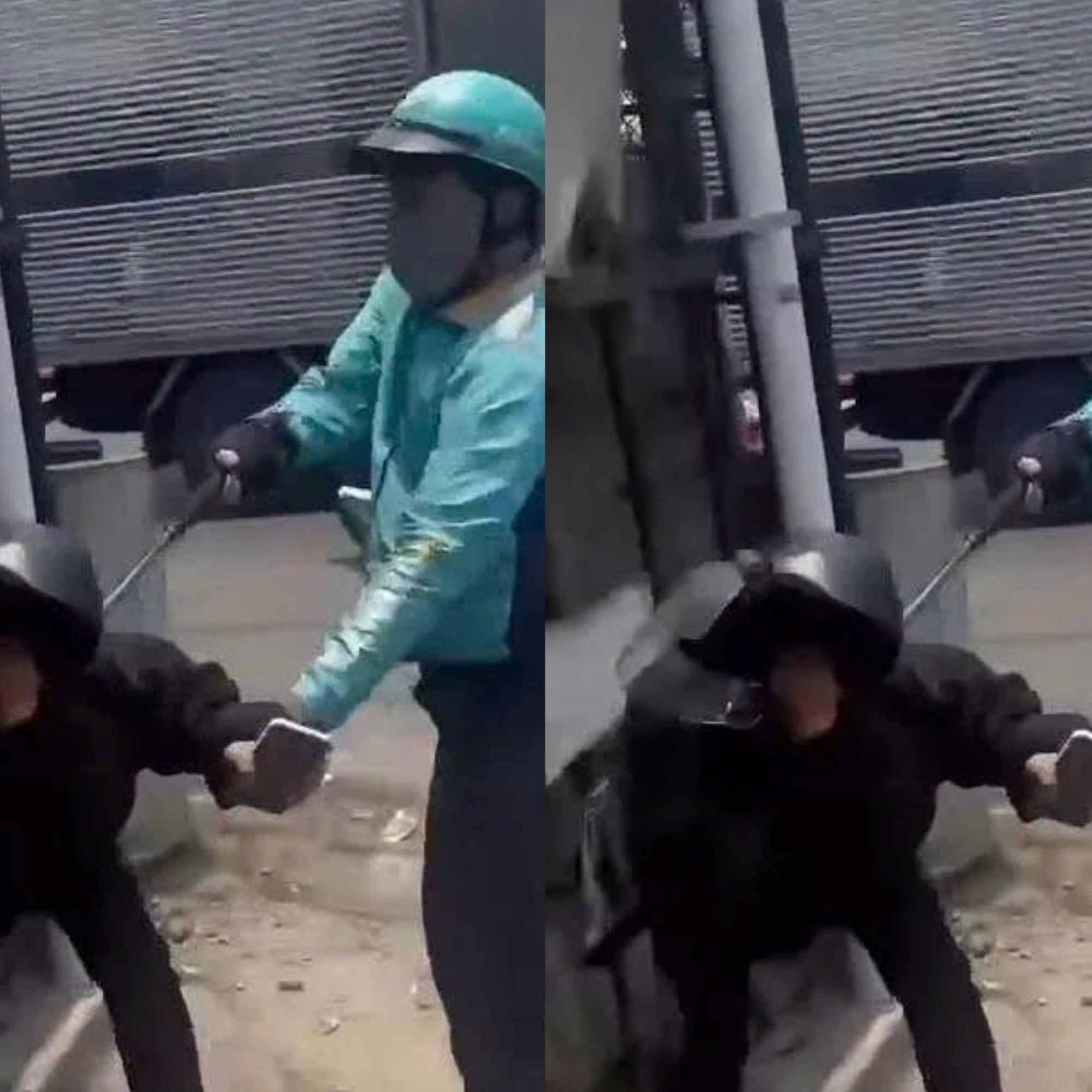 Ảnh cắt từ clip vụ việc.
