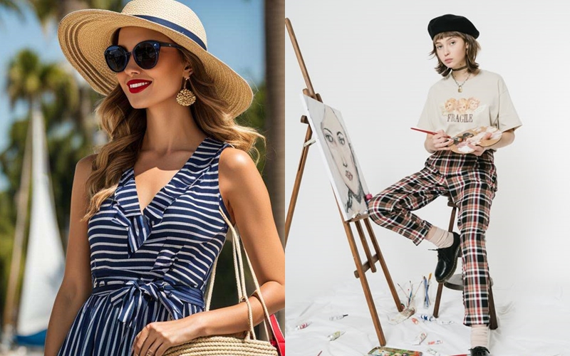 Sắc xanh nhã nhặn mang tinh thần biển cả và sự năng động, khỏe khoắn của phong cách hội họa mang đến diện mạo ấn tượng cho chị em trong mùa hè này - Ảnh: Pinterest