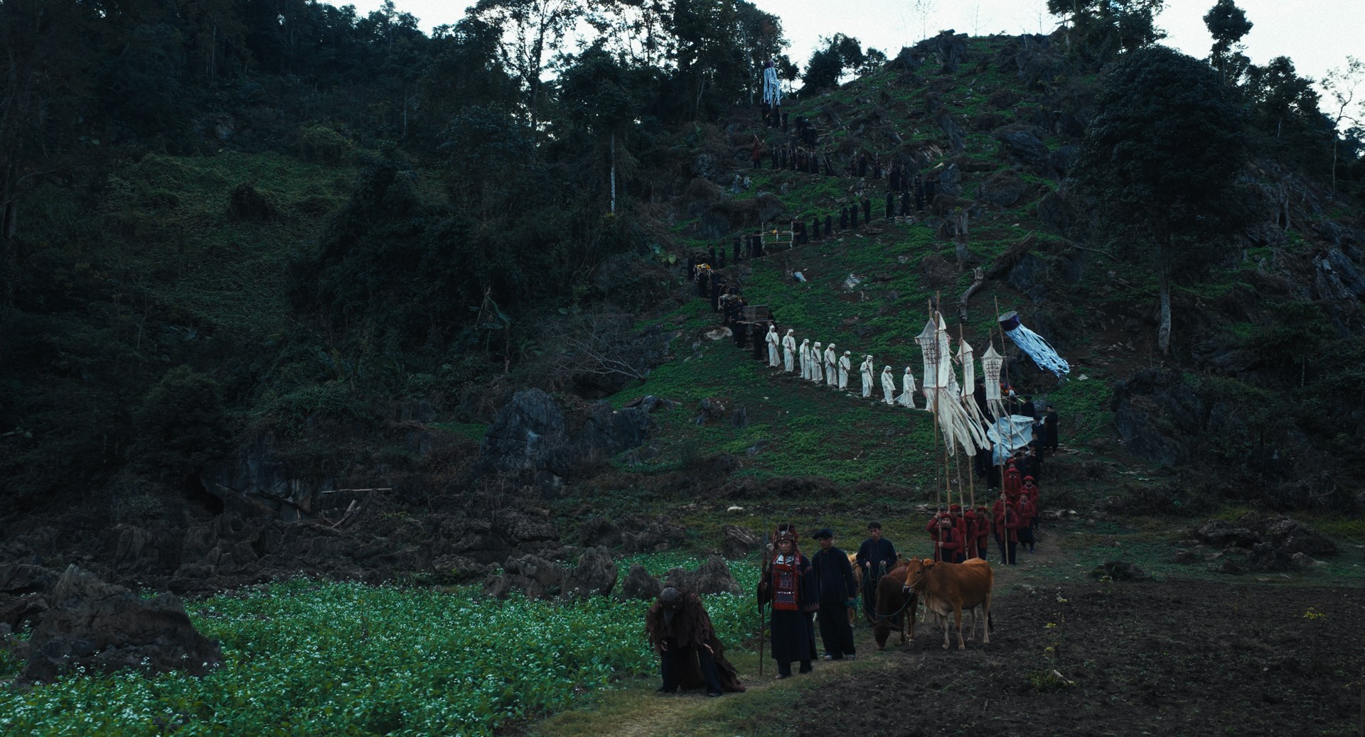 Những khung hình có sự sắp đặt kỹ lưỡng để đạt yếu tố thẩm mỹ khi lên phim