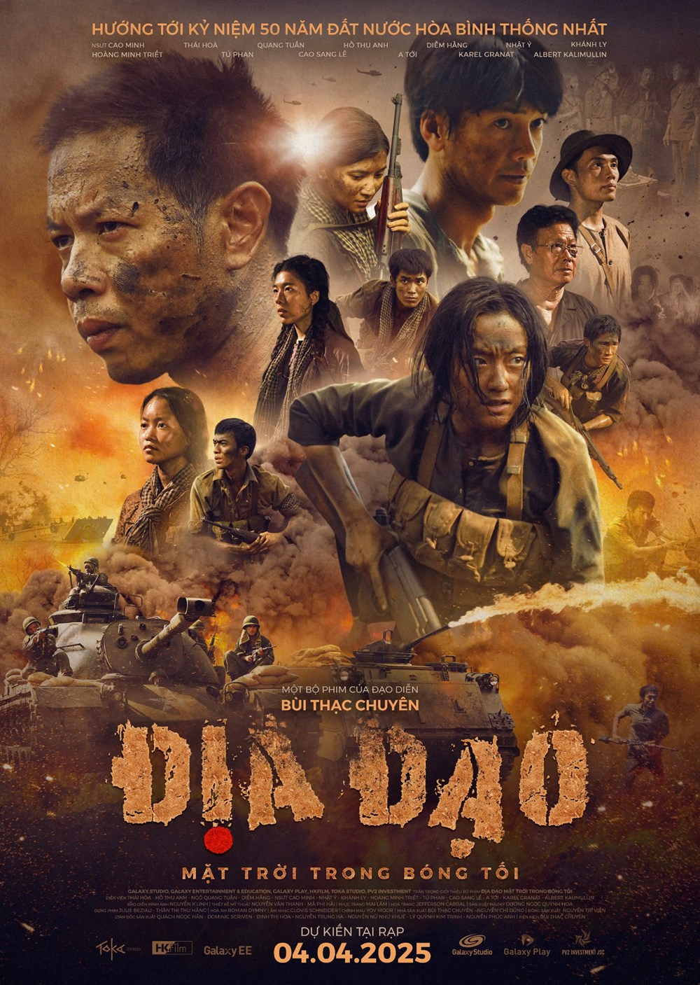 Poster chính thức của phim Địa đạo, ra mắt dịp lễ 30/4/2025