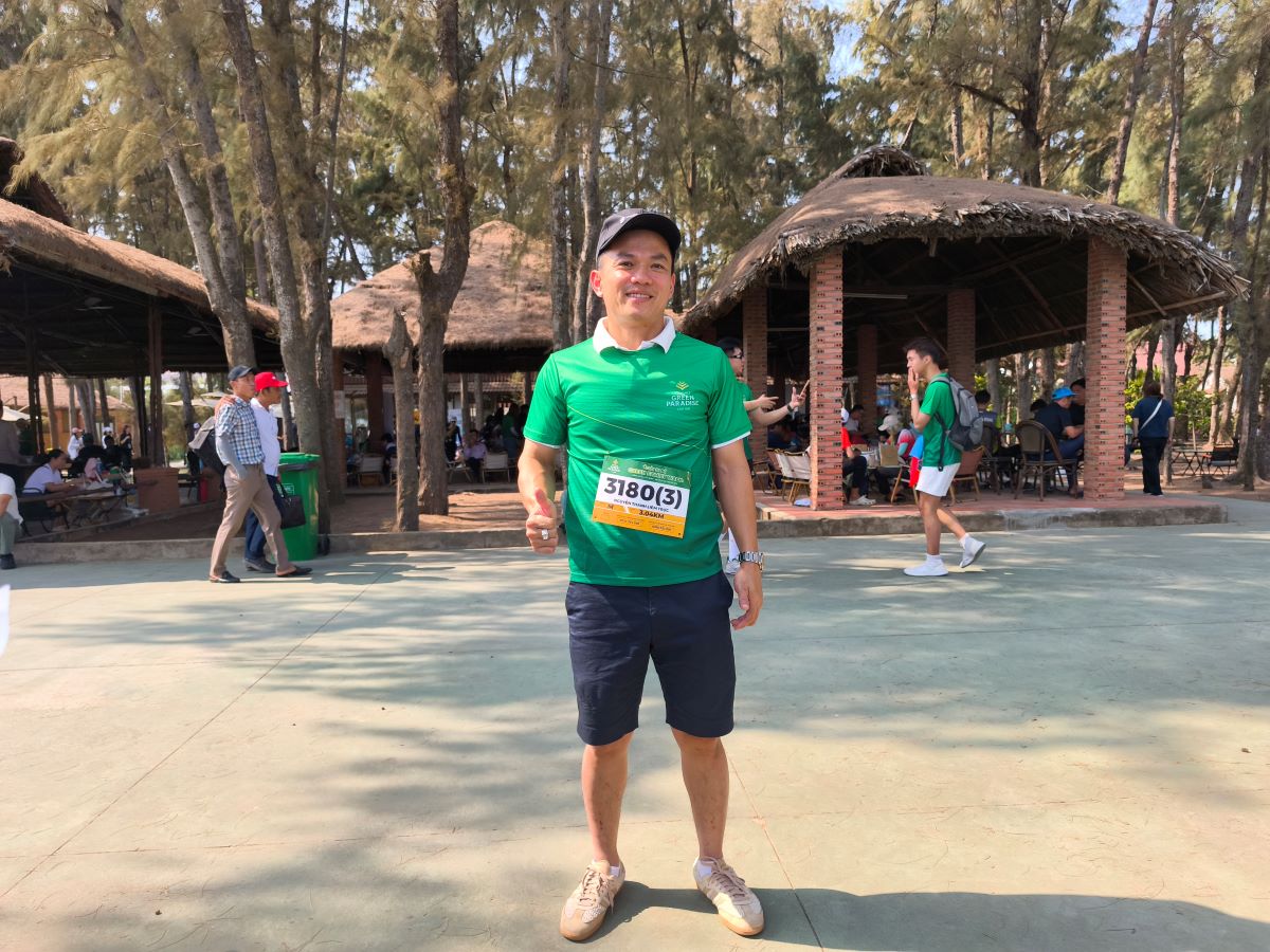 Anh Nguyễn Thái Dương (Thủ Đức, TPHCM) cho rằng Vinhomes Green Paradise chính là một siêu đô thị đáng sống bậc nhất khu vực - Ảnh: Vingroup