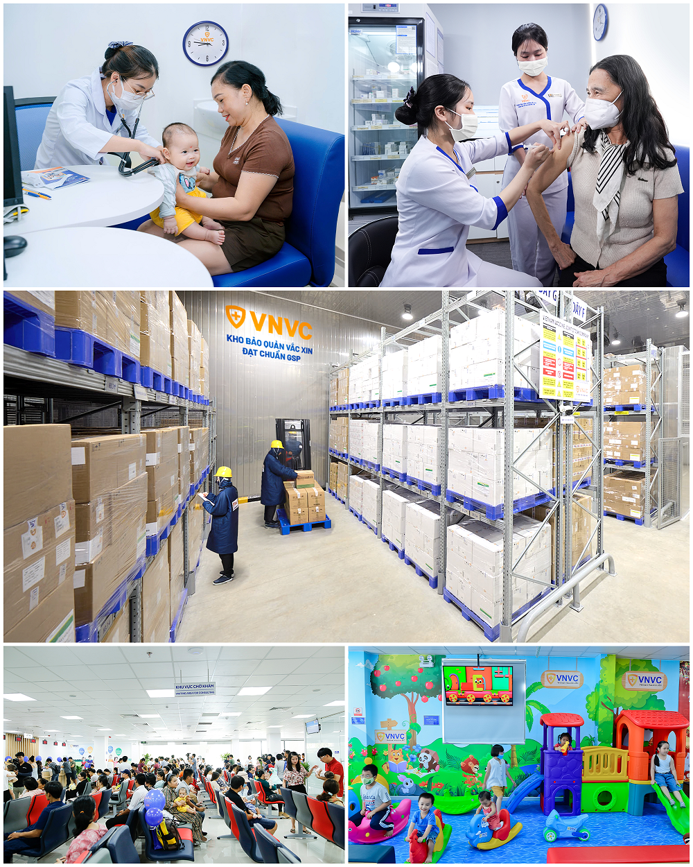 VNVC thiết lập mô hình tiêm chủng chuyên nghiệp, bảo quản vắc xin nghiêm ngặt, đầu tư lớn vào cơ sở vật chất, tiện ích phục vụ - Ảnh: VNVC