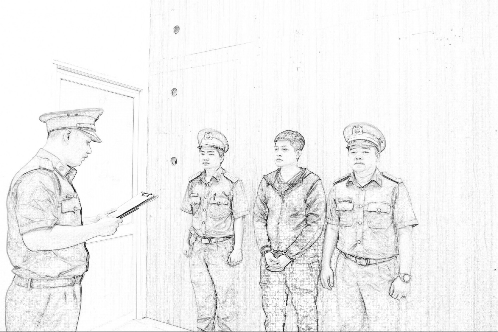 Huy thời điểm bị khởi tố, bắt giam. Ảnh: CACC