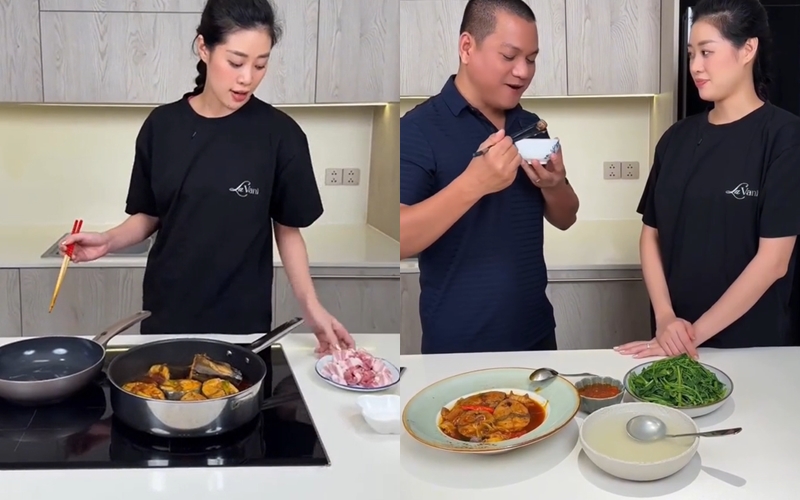 Ảnh: Cắt từ clip trên trang cá nhân Khánh Vân