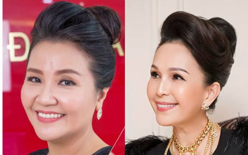 Tóc búi cao phù hợp cho những không gian sang trọng, bữa tiệc - Ảnh: mạng xã hội