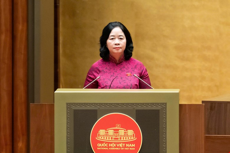 Chủ tịch Ủy ban Trung ương Mặt trận Tổ quốc Việt Nam Bùi Thị Minh Hoài - ảnh: QH