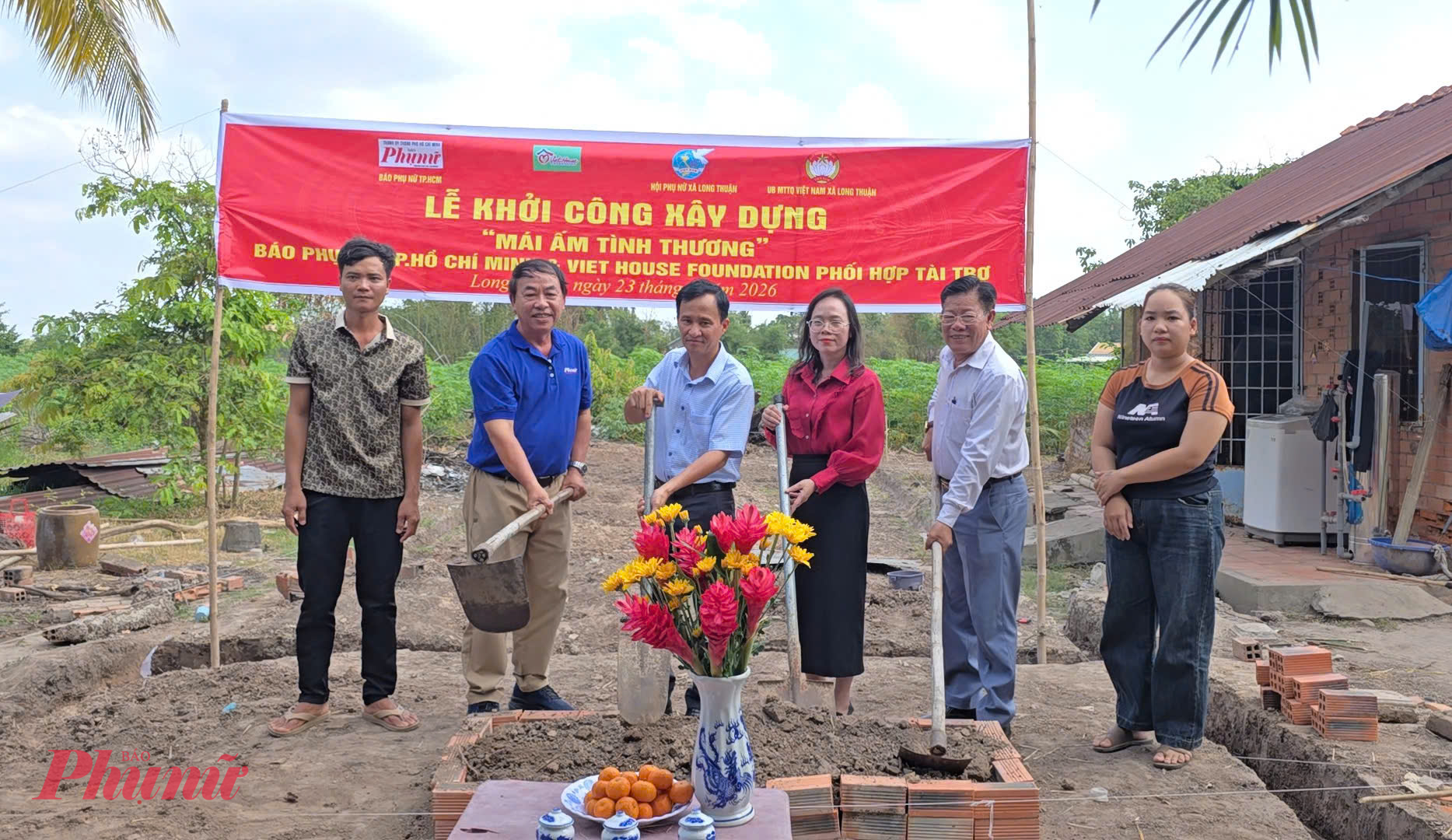 Báo Phụ nữ phối hợp cùng địa phương tổ chức Lễ khởi công xây dựng mái ấm tình thương 