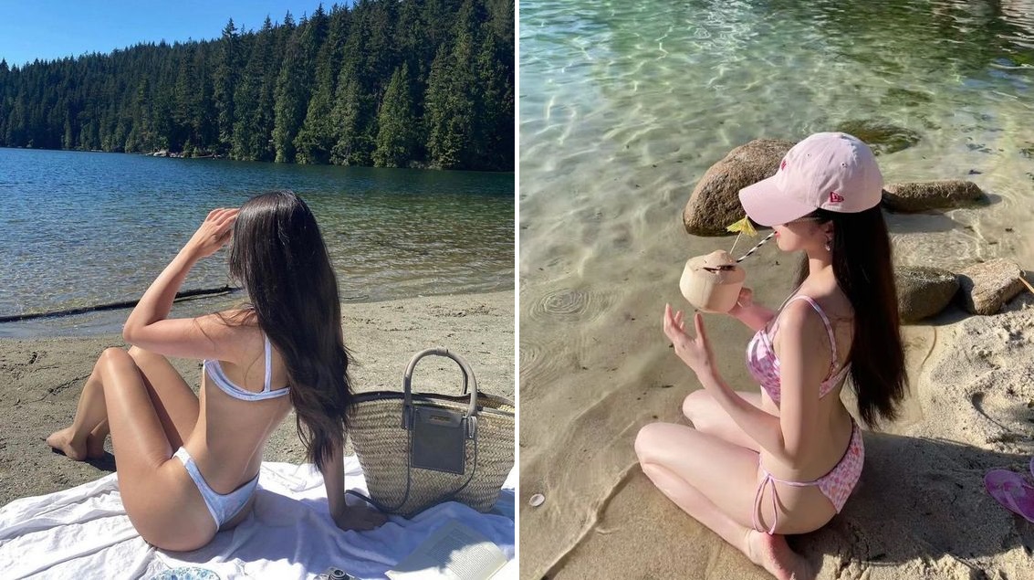 Với những cô nàng ngại chụp chính diện, góc chụp từ phía sau là lựa chọn lý tưởng nhất - Ảnh: Pinterest