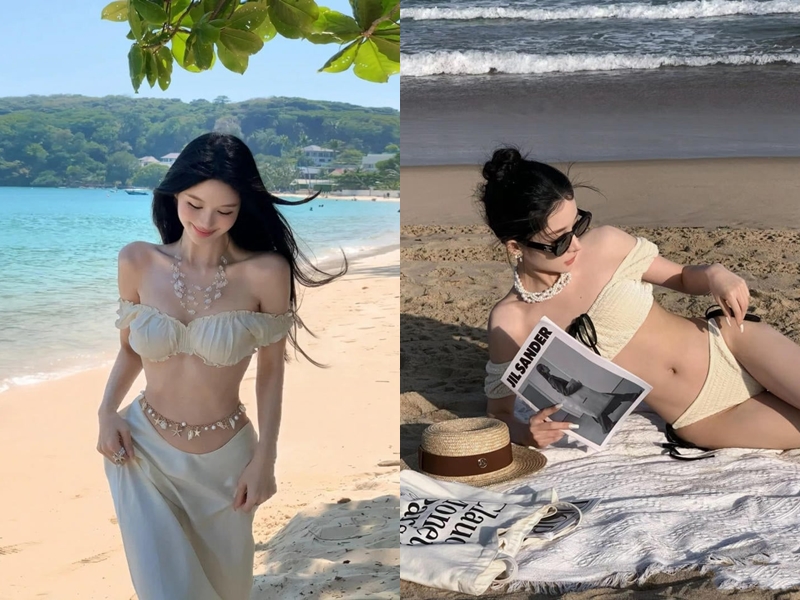 Bikini là item không thể thiếu trong những chuyến đi biển mùa hè chị em sành điệu - Ảnh: Pinterest