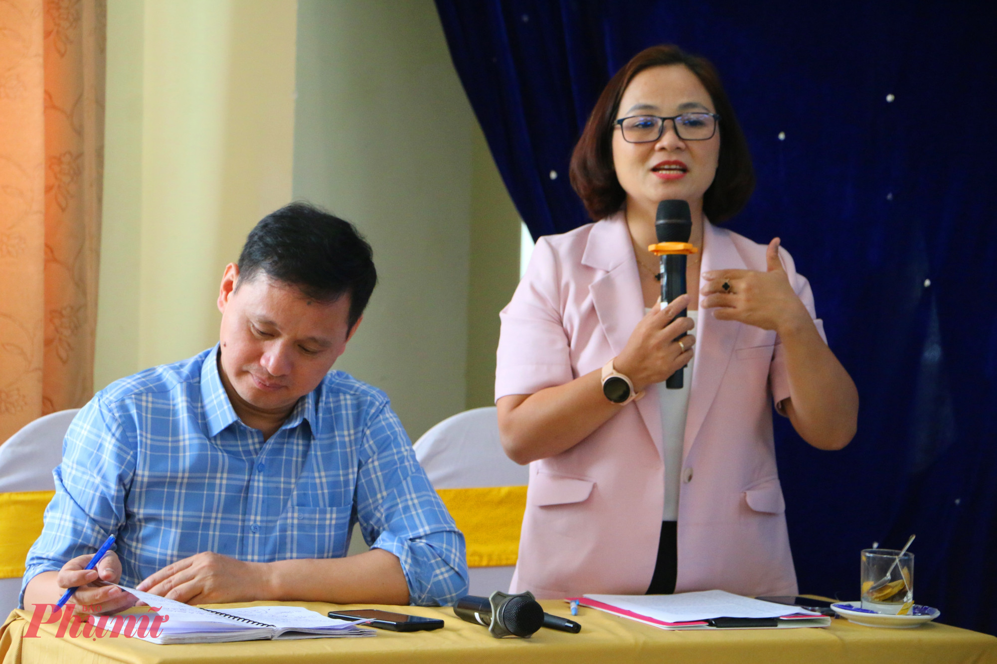 Bà Đặng Đỗ Liên Chi- Ủy viên Thường vụ Hội LHPN TP Huế, Phó ban công tác Phụ nữ UBMTQ Việt Nam TP Huế 