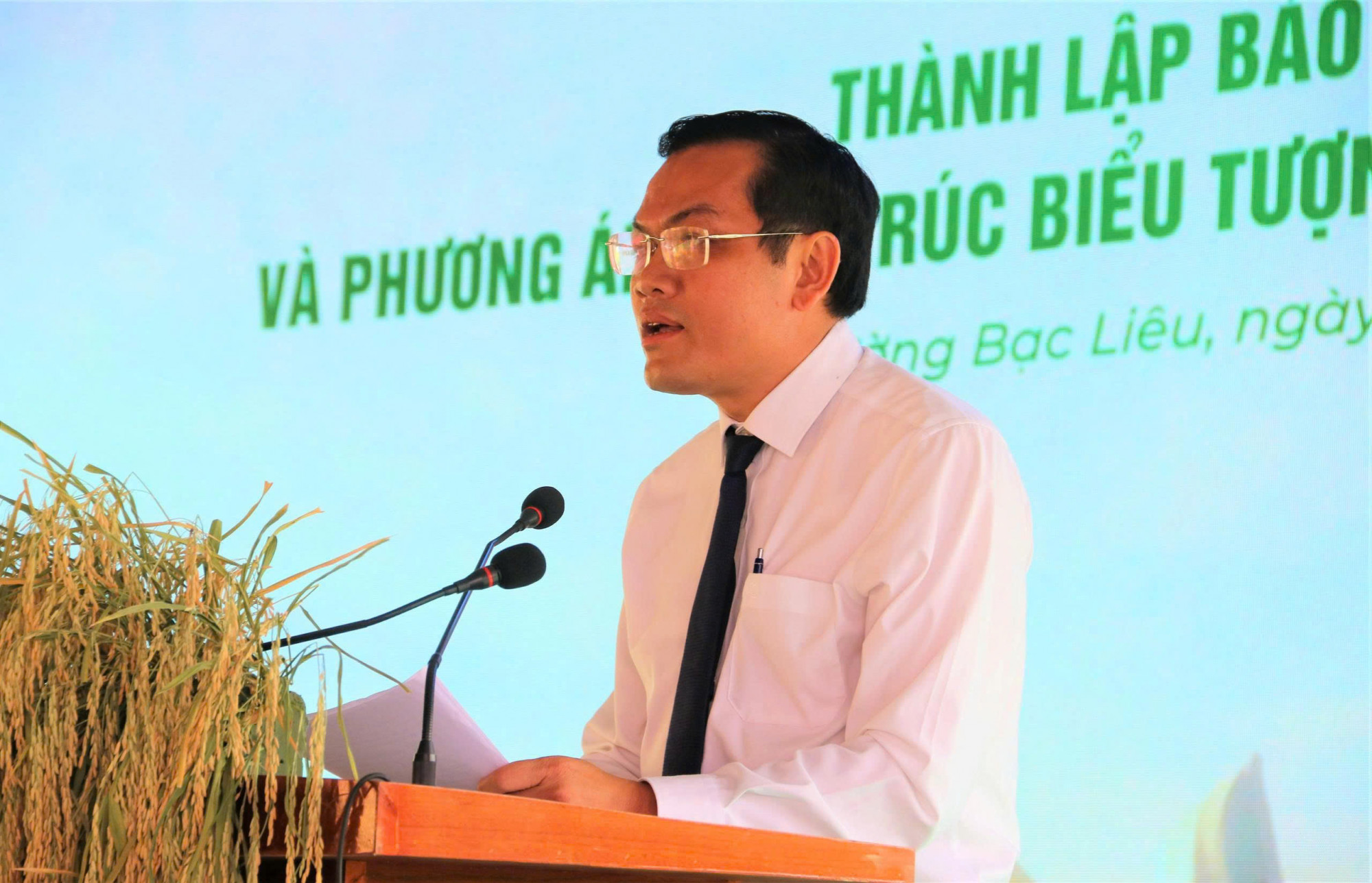 Phó Chủ tịch UBND tỉnh Cà Mau Ngô Vũ Thăng phát biểu tại buổi lễ.