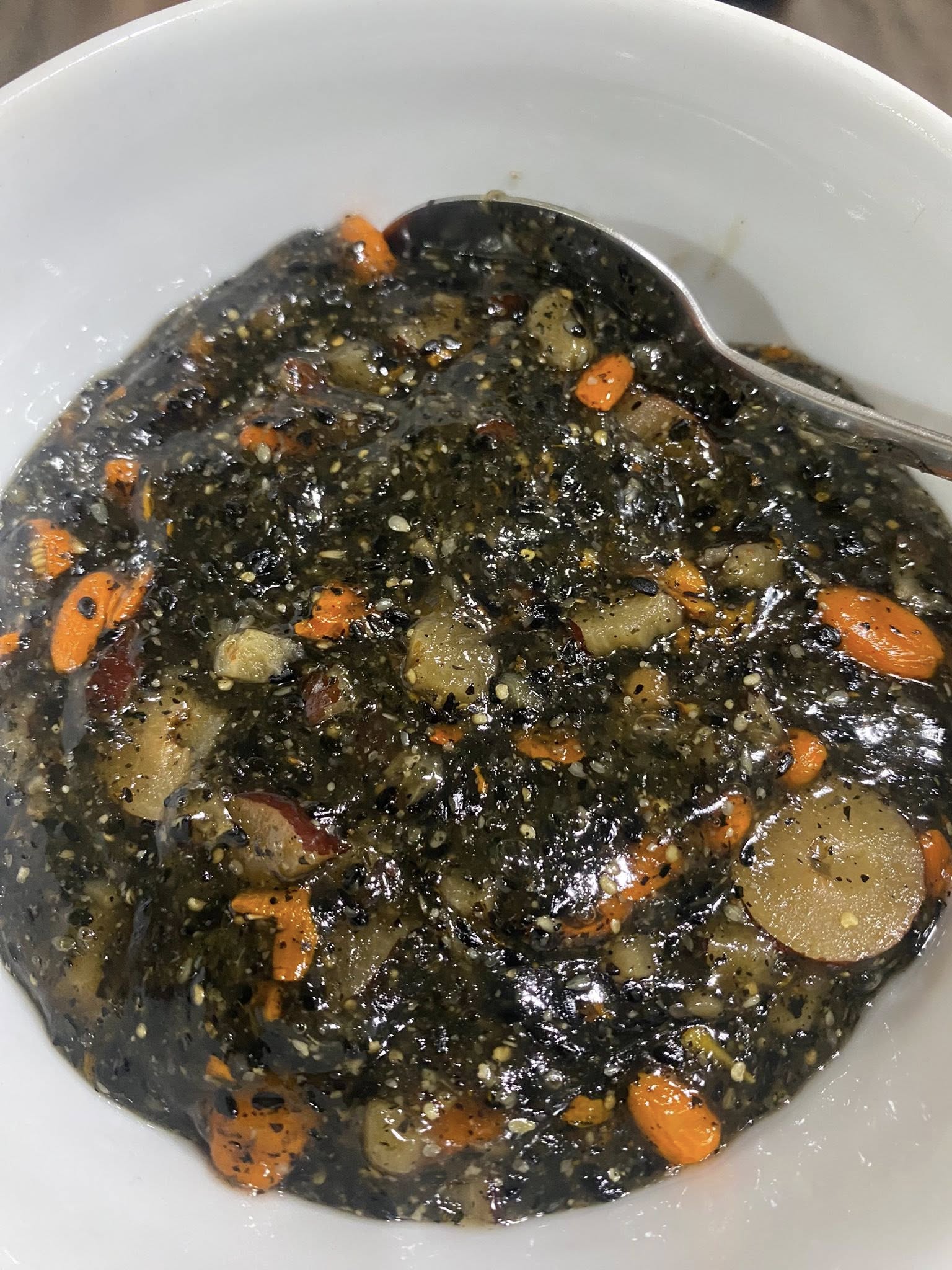 Món chè mè đen mà chị Nga nấu và ăn mỗi ngày (Ảnh do nhân vật cung cấp)