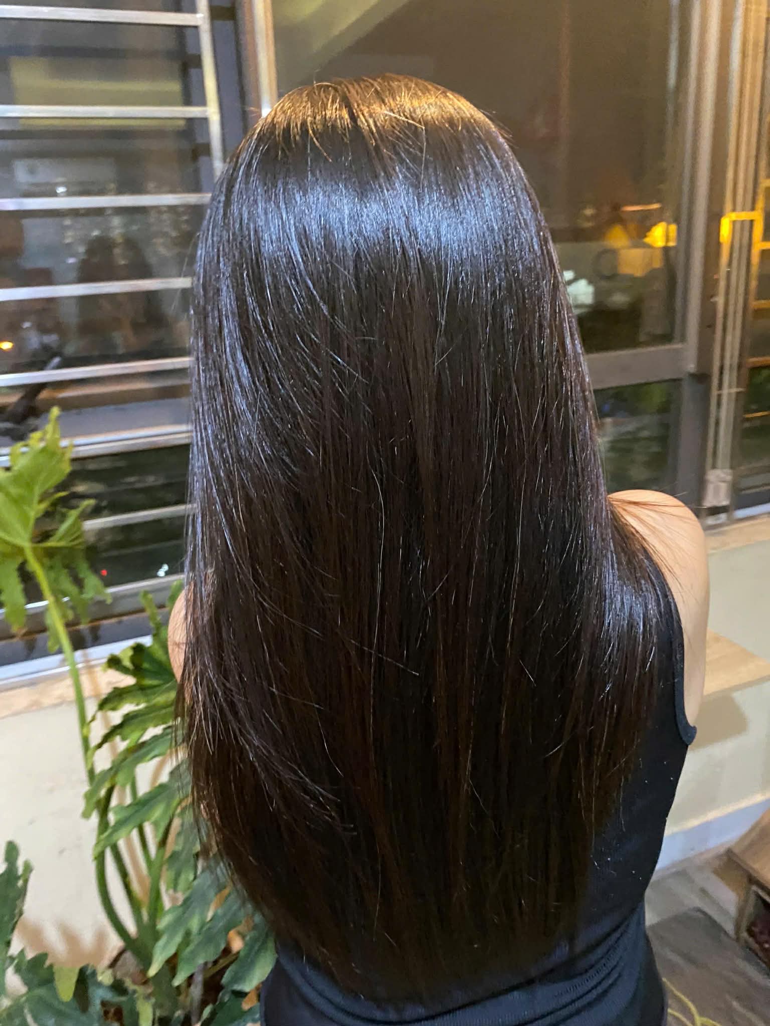 Hình ảnh mái tóc mới nhất mà chị Nga chụp (Ảnh do nhân vật cung cấp)