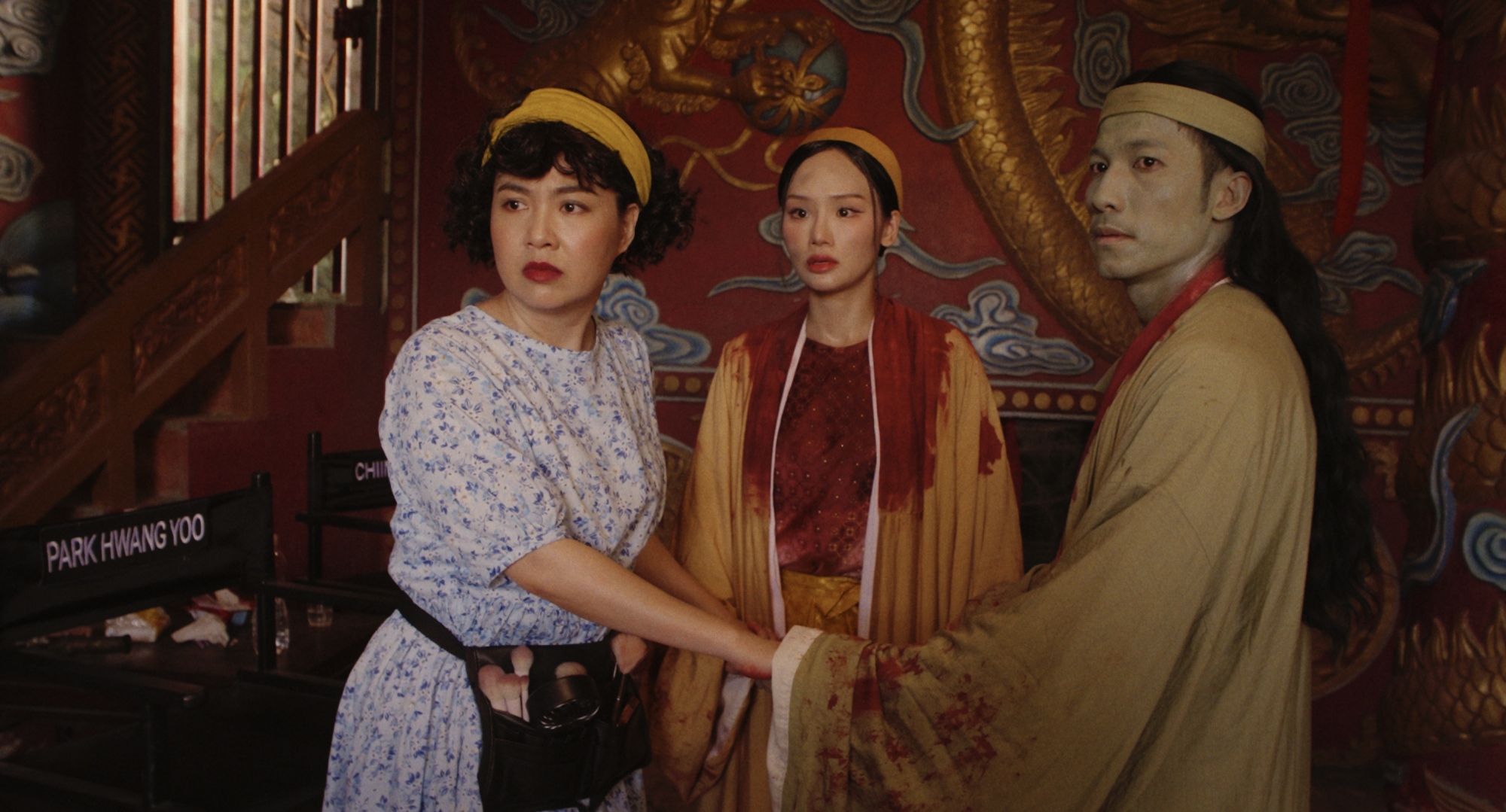 Lê Khánh, Miu Lê và Liên Bỉnh Phát trong tạo hình trên phim