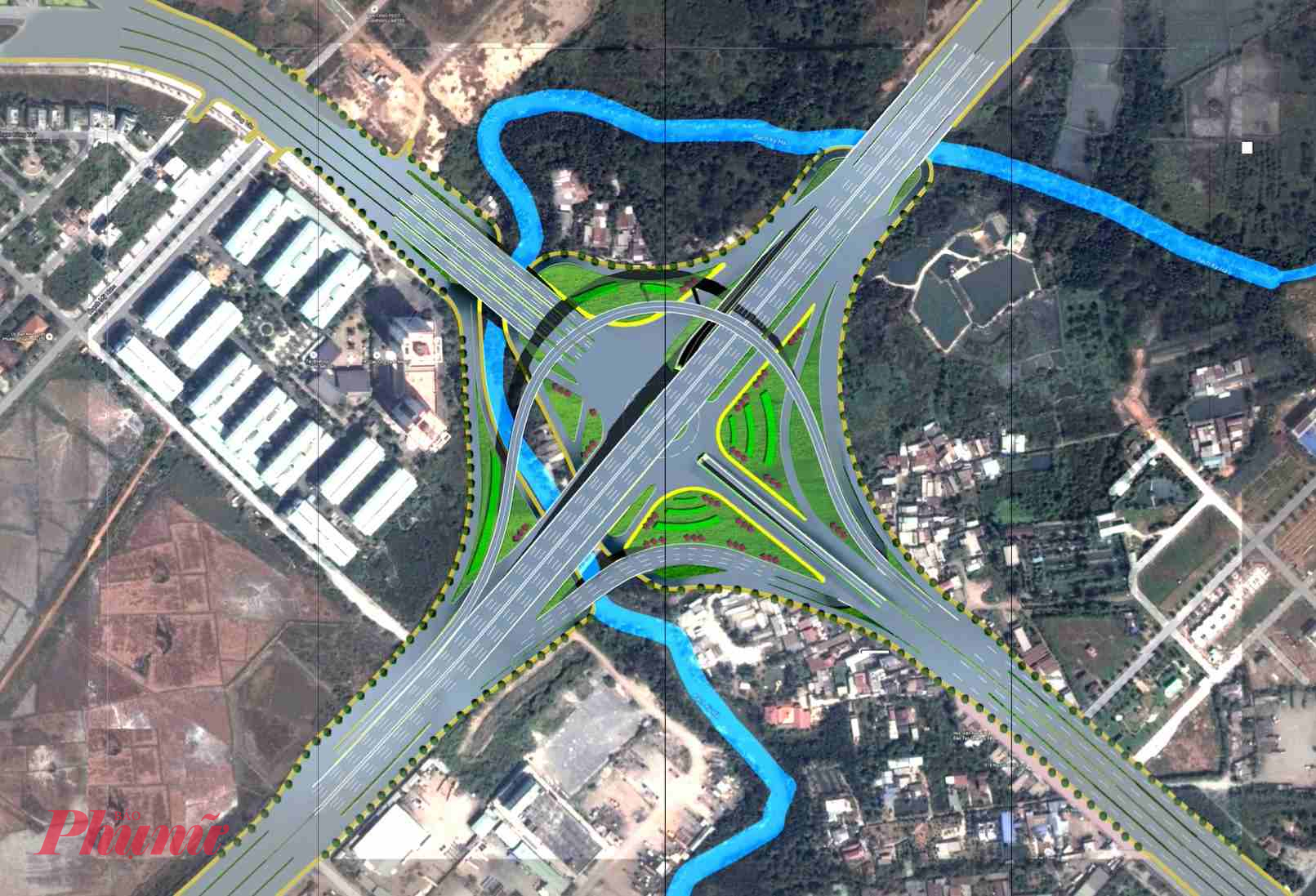 Nút giao Mỹ Thủy với tổng vốn đầu tư hơn 3.600 tỉ, được thiết kế với quy mô 4 tầng đầu tiên ở TPHCM, dự kiến hoàn thành vào quý III/2026. Dự án bao gồm cầu vượt trên đường Võ Chí Công, cầu vượt rẽ trái từ Cát Lái đi cầu Phú Mỹ, cùng các tầng hầm và đường trên mặt đất. 