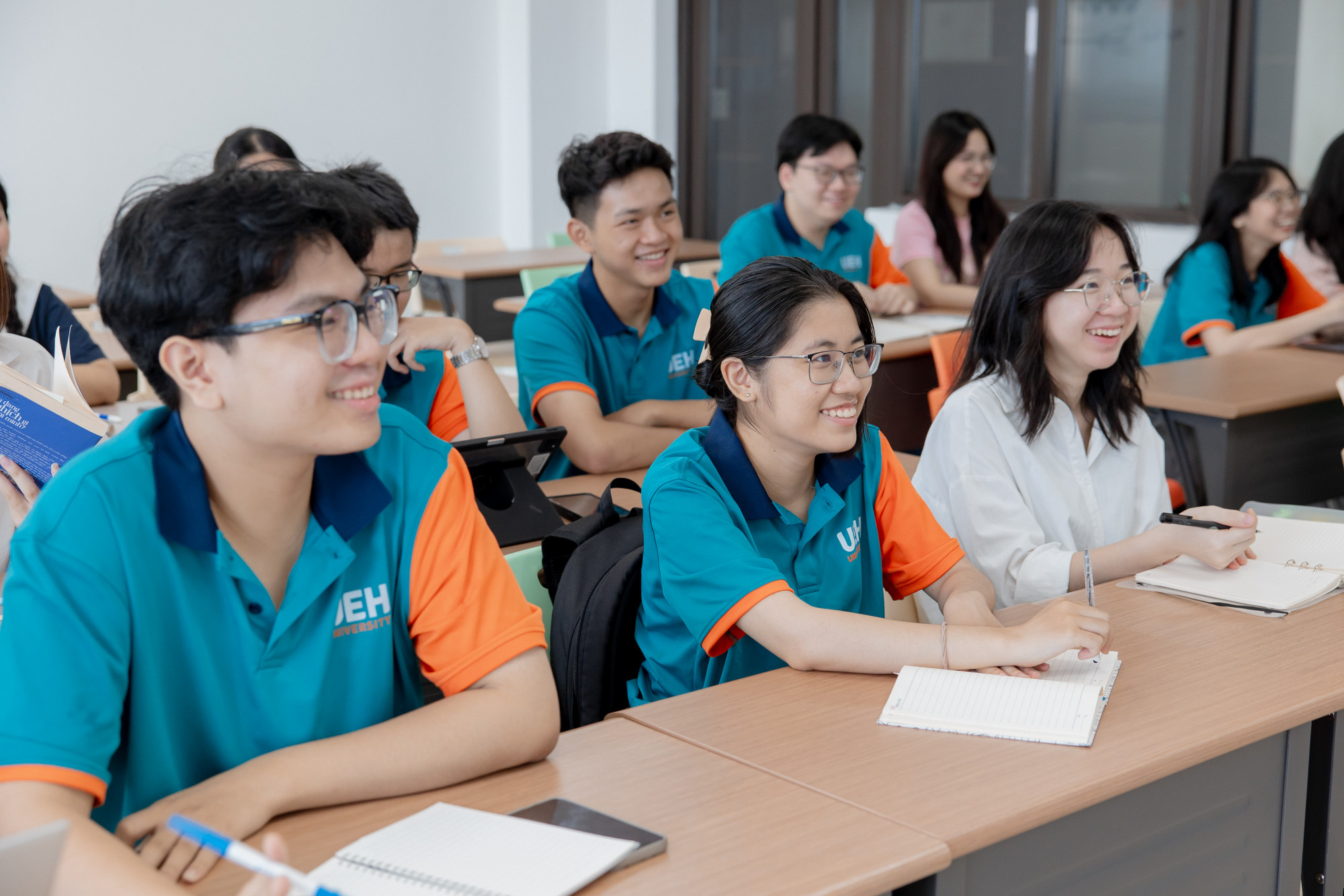 Sinh viên trong giờ học tại Đại học Kinh tế TPHCM - Ảnh: UEH