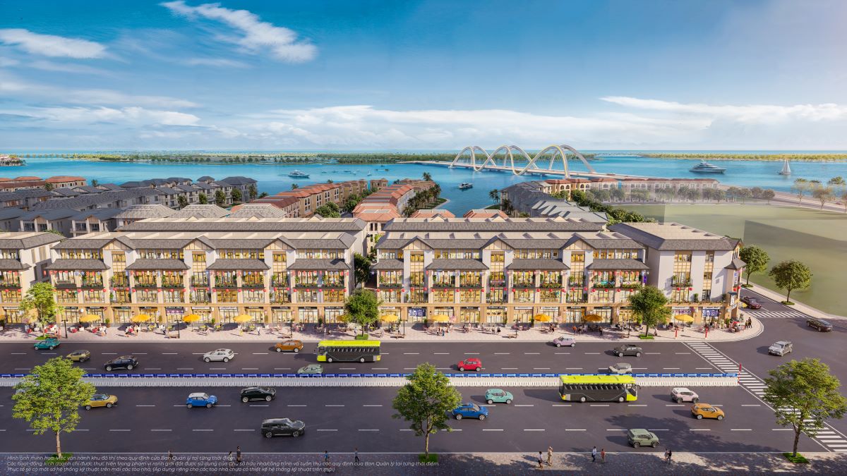 Boulevard Prime đón trọn dòng khách nhờ vị trí đắc địa ngay đại lộ thương mại rộng 50m của siêu đô thị