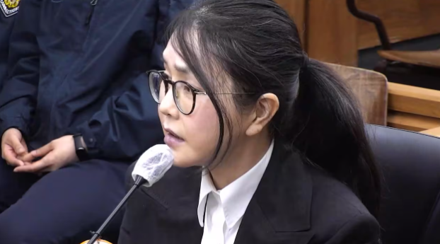 Cựu Đệ nhất phu nhân Hàn Quốc Kim Keon-hee  tại phiên tòa